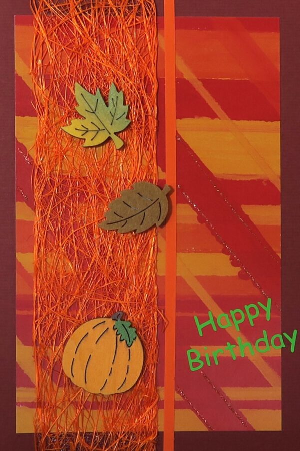 Karte Geburtstag Herbstlich A5