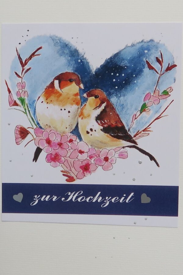 Karte Original Vogelhochzeit A5