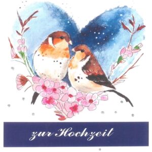 Karte Original Vogelhochzeit A5