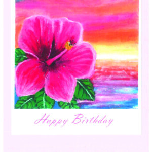 Karte Pink Flower A5
